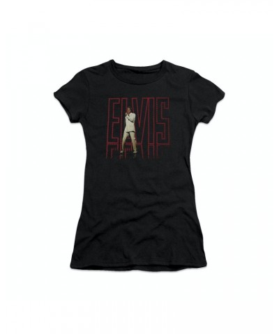 Elvis Presley 68 Album Women's Sheer T-Shirt $11.44 Shirts