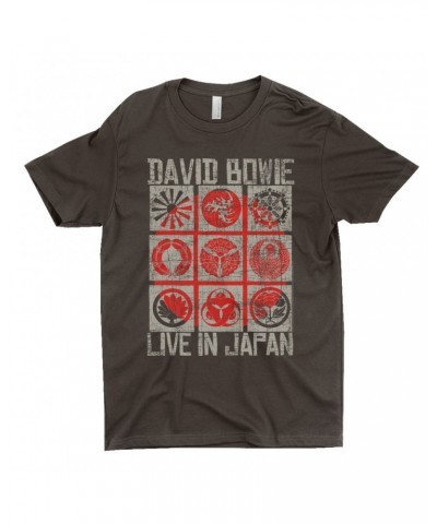 David Bowie T-Shirt | Reverse Live In Japan Design Distressed Shirt $9.23 Shirts