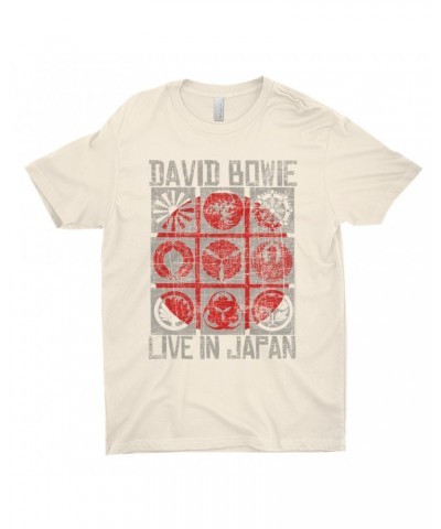 David Bowie T-Shirt | Reverse Live In Japan Design Distressed Shirt $9.23 Shirts