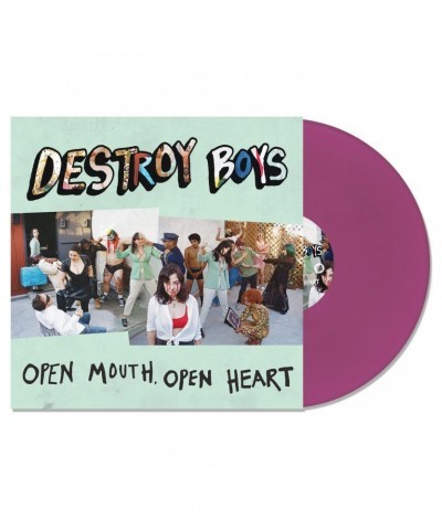 Destroy Boys OPEN MOUTH OPEN HEART (PURPLE VINYL) Vinyl Record $11.34 Vinyl